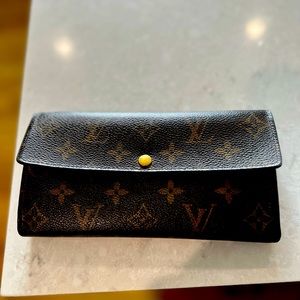 Louis Vuitton Monogram Sarah Long Bifold Wallet